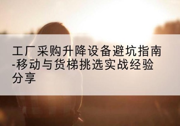 苏家屯移动式升降机怎么选-工厂采购升降设备避坑指南-移动与货梯挑选实战经验分享